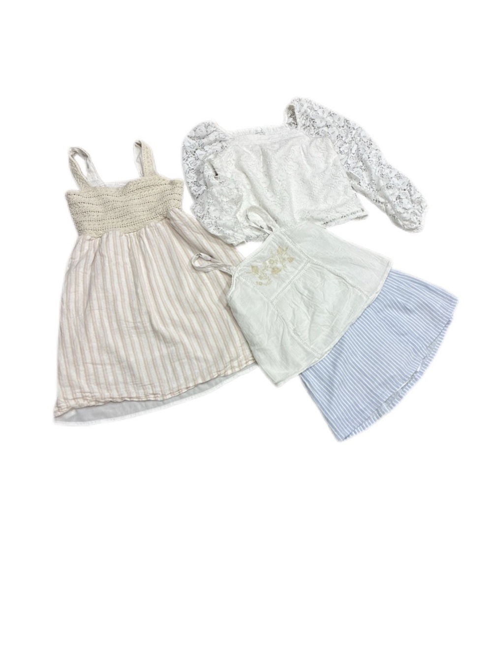 abercrombie kids White Smocked Waist Skirt - Girls